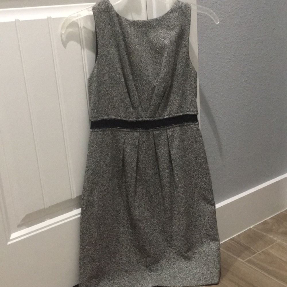 Wool black and white Ann Taylor dress
